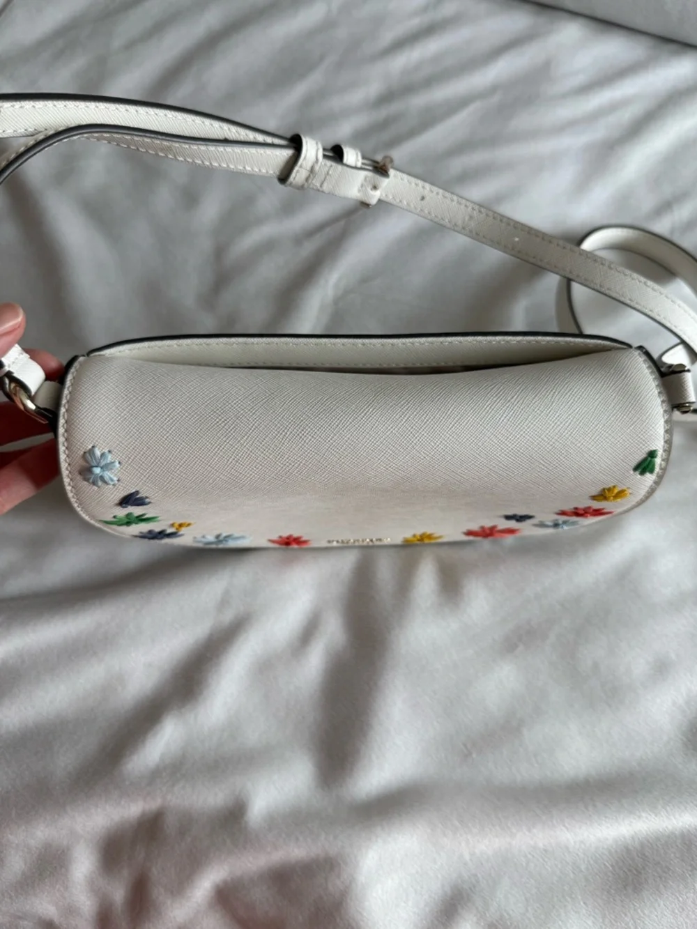 Kate Spade Reiley Raffia Flap Crossbody Bag EUC